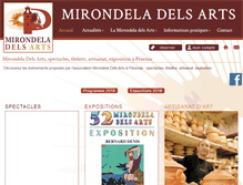 Tablet Screenshot of mirondeladelsarts.com